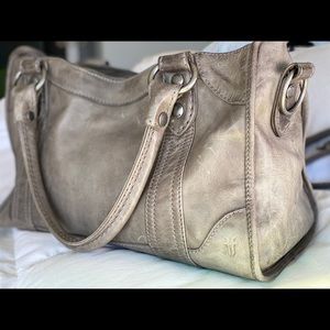 Frye Melissa Satchel in Ice Gray